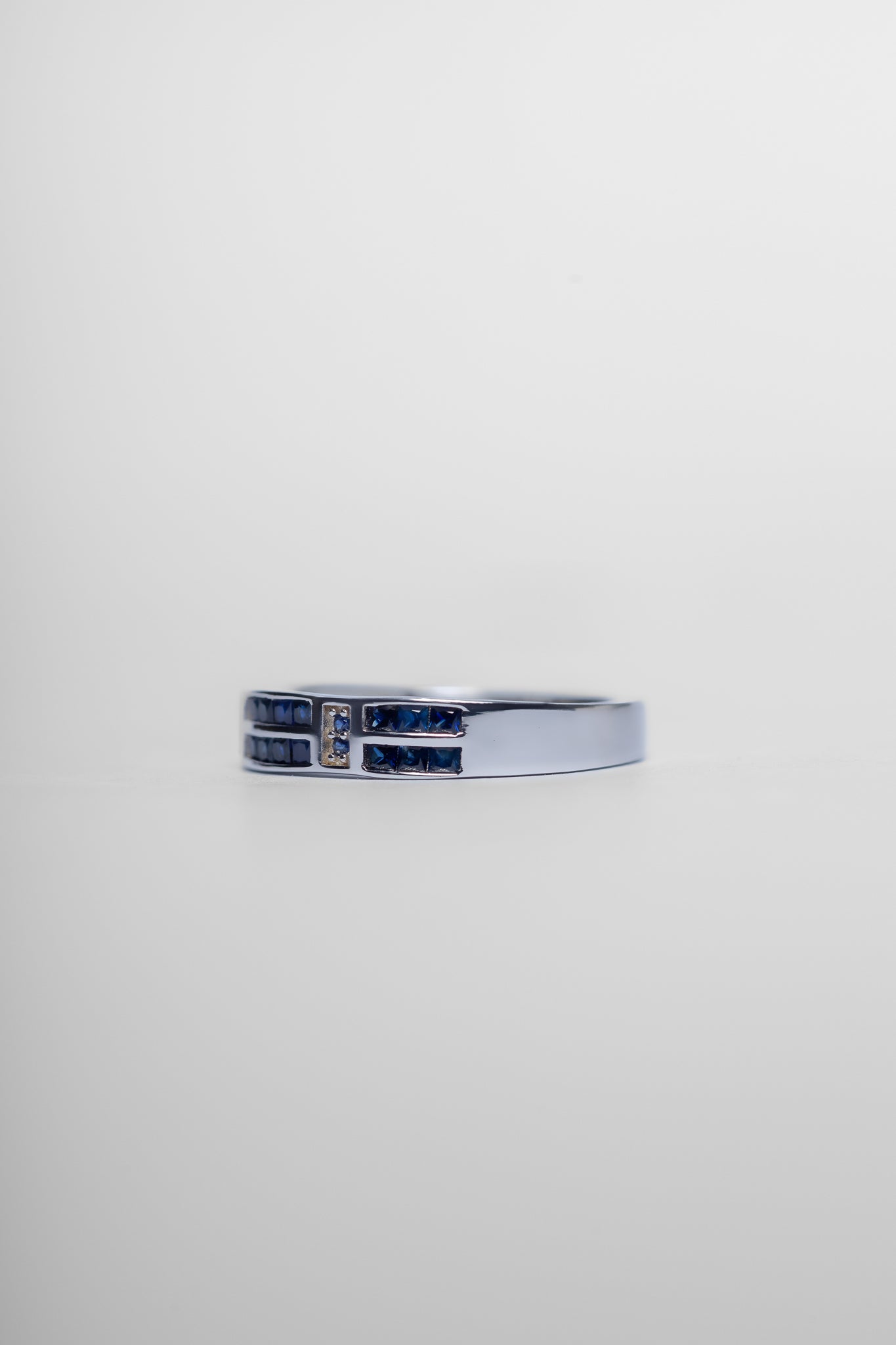 925 Sterling Silver Blue Sapphire Ring