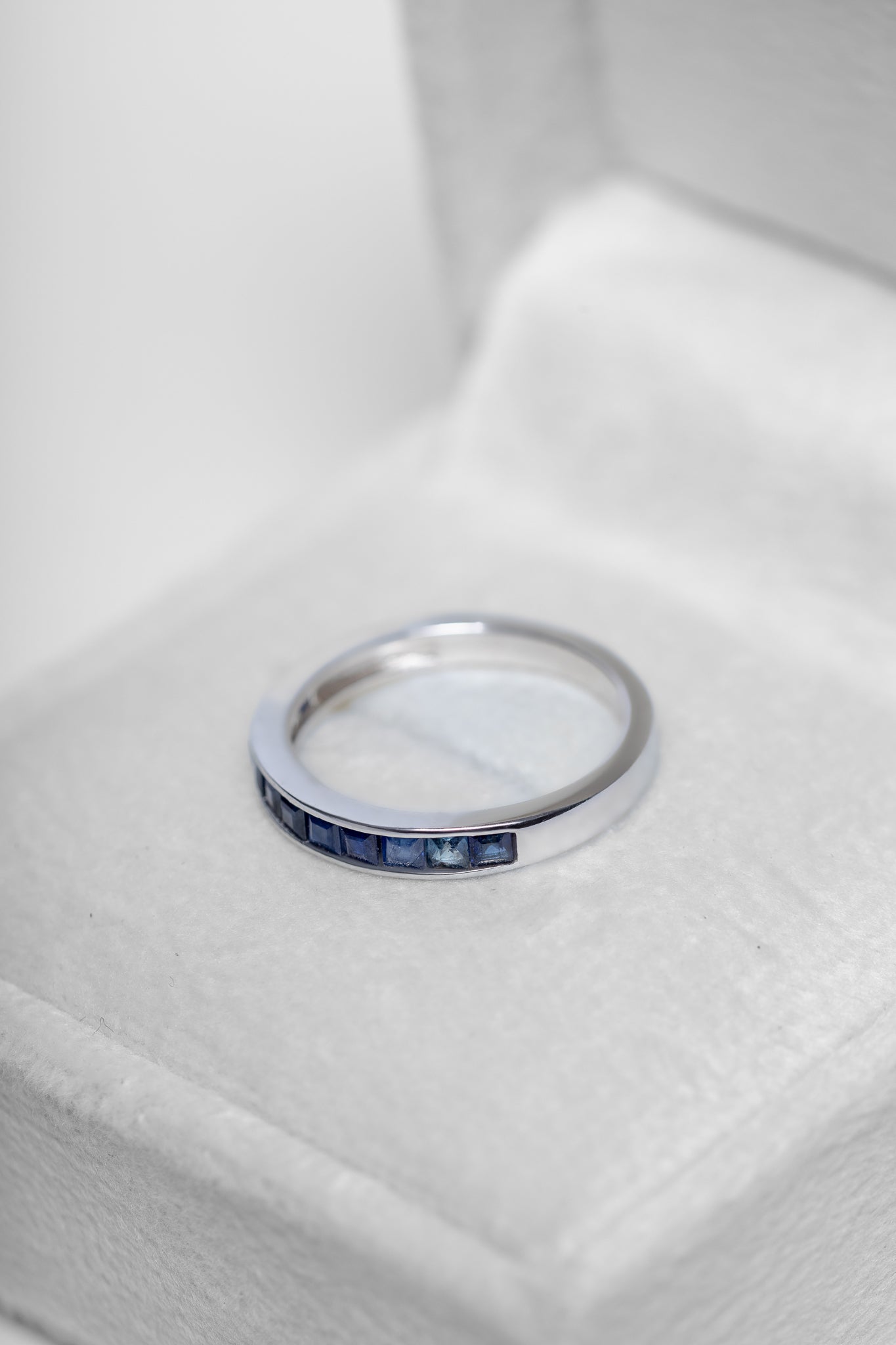 925 Sterling Silver Blue Sapphire Ring