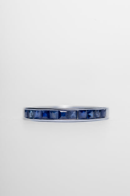 925 Sterling Silver Blue Sapphire Ring