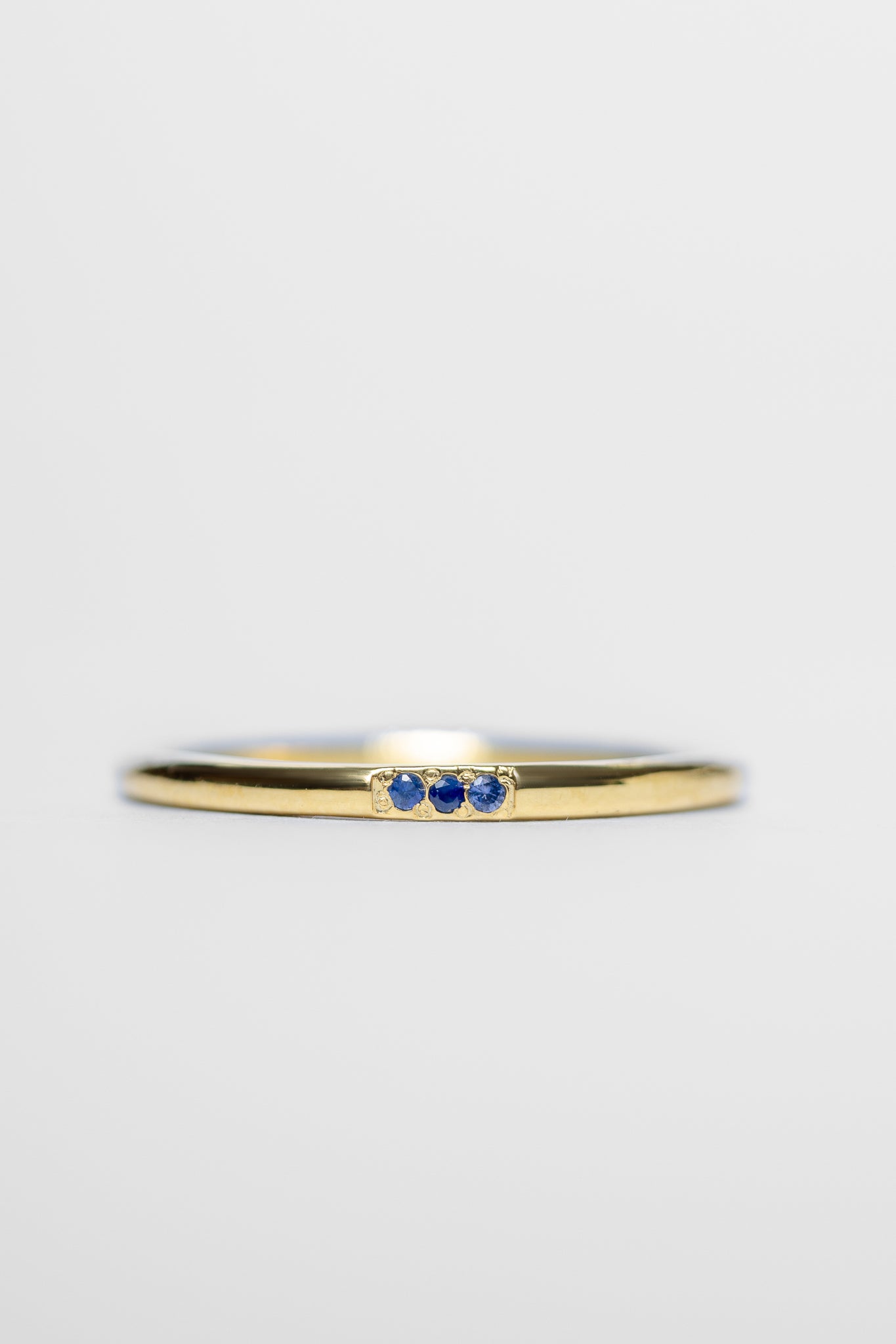 14K Blue Sapphires Ring