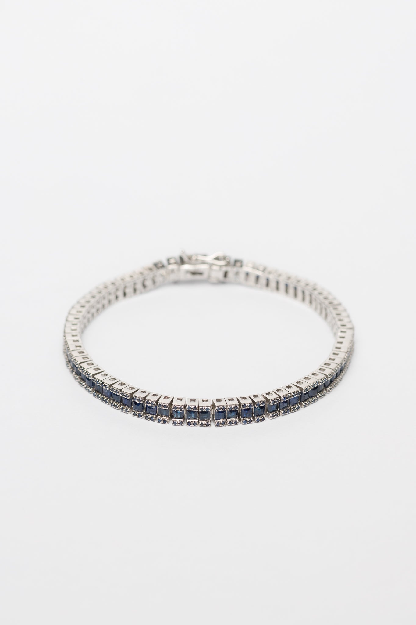 925 Sterling Silver Blue Sapphire Bracelet