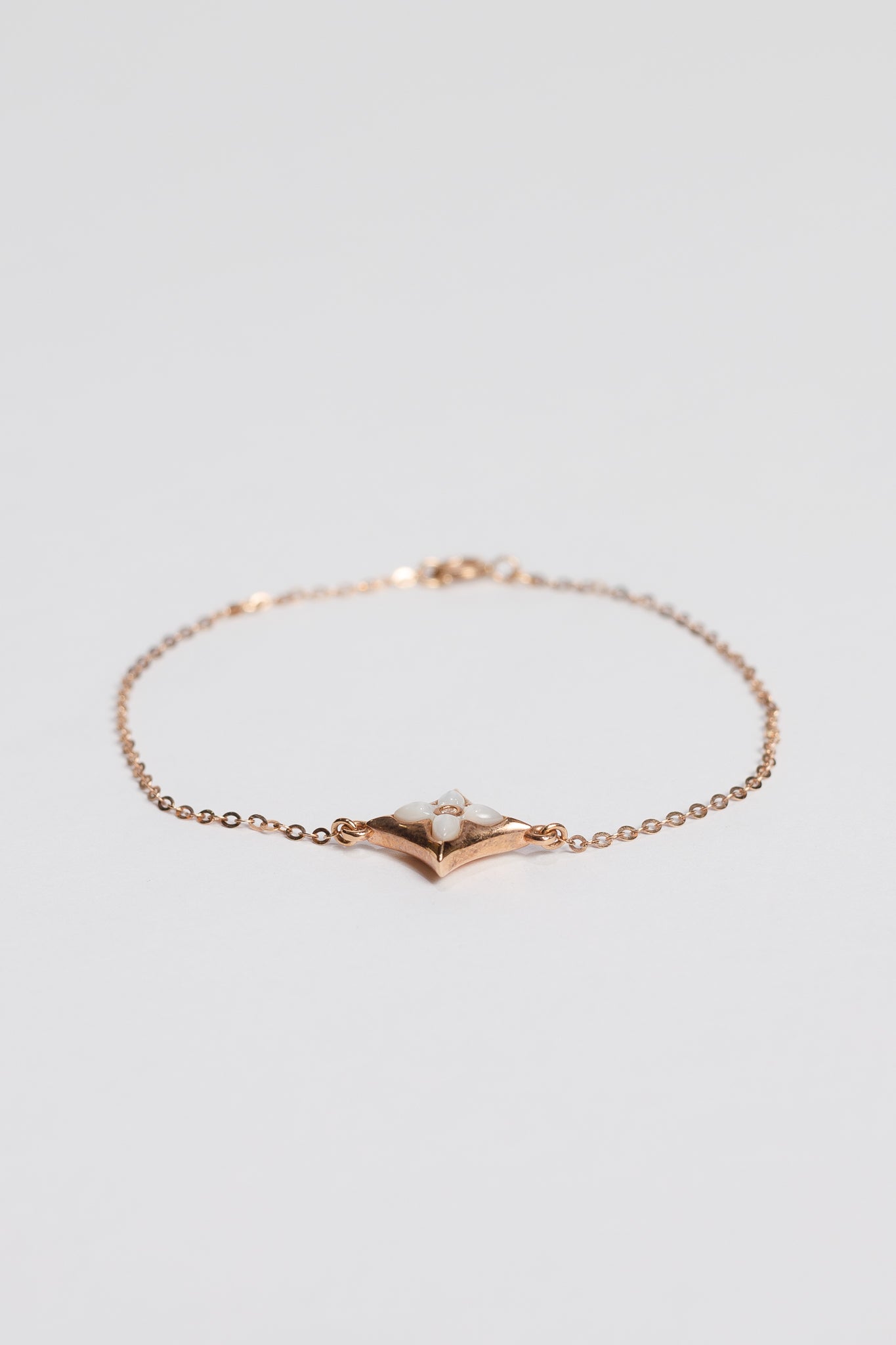 18k Rose Gold Mother of Pearl Bracelet