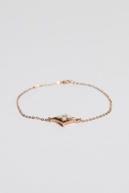 18k Rose Gold Mother of Pearl Bracelet